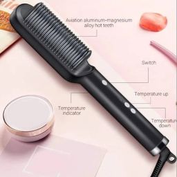NPJ Creations HAIR STRAIGHTENER COMB built-in iron hair straightener Hair Straightener Brush-image-50