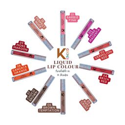 KINDED Set Of 2 Vitamin E Enriched Long Lasting Matte Liquid Lip Colour Lipstick 6 ml - More Magenta 02 & Brown Temptation 06 image 4