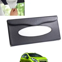 Universal Leatherite Rectangle Black Tissue Box For Car/office/Home-33 Vehicle Tissue Dispenser-image-96