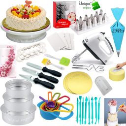 All In One Cake Making Tools Combo 12 in 1 - cake baking set Kitchen Tool Set-76