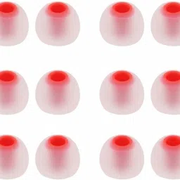 BBS TECH 12 Pcs (6 Pair)Replacement Ear Buds Tips Earbuds Eartips Earphones [fit Inner Hole 3.8mm-4.2mm Headphones ],Hybrid Silicone Tips 12 PCS - L Size In The Ear Headphone Cushion-image-34