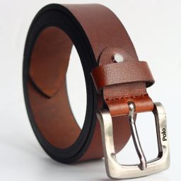 Men Tan Genuine Leather Belt-image-72