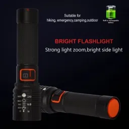 dazzel flex Metal Body Light Long Range 2 in 1 Long Distance Up to 0.4 Km high power Torch image 5