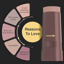 olivia Instant Waterproof Makeup Stick with SPF 12 | Full Coverage Concealer image 3