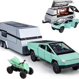 1:32 CyberrTruck Pick-Up Trailer with 6 Openable Doors Die-Cast pc 1-image-107