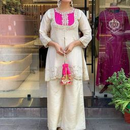 Rayon Women Kurti With Bottomwear-image-28