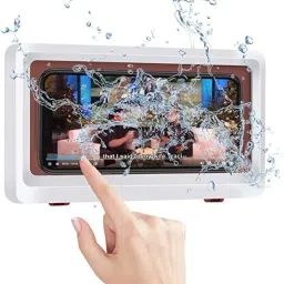 REPLEX Shower Phone Holder Waterproof, Well Mount Designed Bathroom case Shelf Box Tripod-10