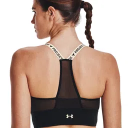 UNDER ARMOUR UA Project Rock Infinity Typography Full Coverage Lightly Padded Sports Bra image 2