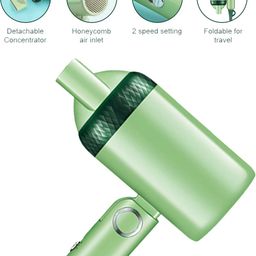 MMTELECOMM Travel Friendly Hair Dryer with Foldable Handle and Nozzle Hair Dryer-image-60