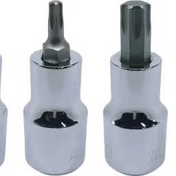 T-15+T-25+T-50, Hardened Chrome Vanadium Steel, Torx-Bit-Socket Socket Set-33