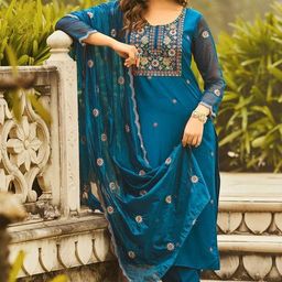 Rayon Women Kurti With Dupatta & Bottomwear-image-32