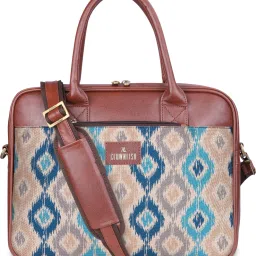 Deborah 15.6 inch Laptop Bag For Women Printed Handicraft Fabric (Pearl) Messenger Bag-image-17