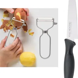 Kai Kitchen Peeler , Utility Knife , T-Shaped for Fruits and Vegetables Knife, Blade-25