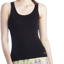 Casual Sleeveless Solid Women Black Top-image-4