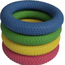 Frisbee dotted ring multi color Rubber Tennikoit Ring-image-14