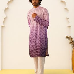 jompers Men Cotton Blend Kurta Pyjama Set-picture-7