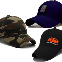Solid, Self Design, Embroidered Sports/Regular Cap-image-44