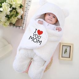 Embroidered Crib Hooded Baby Blanket for AC Room-image-75