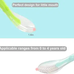 yash Soft tip Silicon Spoons for Child Feeding ,First Stage Spoons for child - SILICON image 4