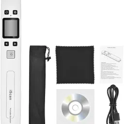 microware Wifi 1050DPI High Speed Portable Wand Document Images Scanner A4 Size Cordless Portable Scanner image 2