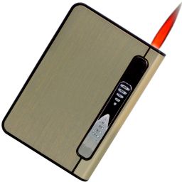 jmall Refillable Cigarette Lighter With 10 Cigarette Holder - 18 PIA WITH CASE Pocket Lighter image 2