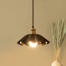 shoppeefry Kavit Black Matt Large Metal Hanging Light-picture-7