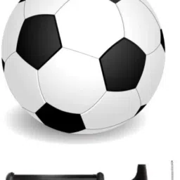 Premium Quality Black & White Football ( 1 Football) with Pump Free Football Football - Size: 3-picture-13