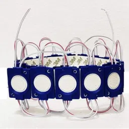 strawhat (20Pes, Blue)24 Volt 2.4 Watt DC Coin LED Module Light Lamp For Multipurpose Use Fog Lamp Truck, Van LED (24 V, 2.4 W) image 2