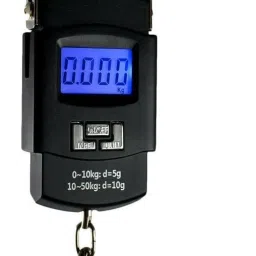 Kelo 50kg Portable Hanging Luggage Weight Machine Weighing Scale,50 Kg Weighing Scale with big size electric kata with metal hook, Portable Digital Luggage Scale,Portable Digital Luggage Scale with Metal Hook,hanging scale 50kg Weighing Scale - with Batteries /218/UKe Weighing Scale-11