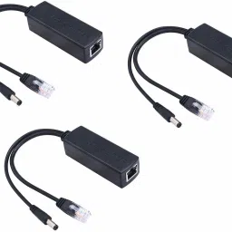 LipiWorld PoE Splitter Power Over Ethernet Adapter Active 48V to 12V for IP Camera IP Phone POE Devices PoE Switches (Pack-3) Lan Adapter-image-8