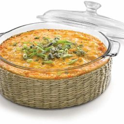 dharmbhakti Glass Casserole Deep Round (1 LTR) Serve Casserole image 4