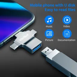 Verilux Lightning, USB, Micro USB, USB Type C OTG Adapter image 4