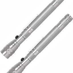 swiss military Torch Light, 360° Flexible Head, LED, Magnetized Base, Rechargeable, Silver P-2 Torch-picture-5