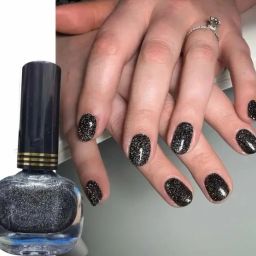 Glitter Nail Polish Black Shine Long lasting, Non Toxic, High Shine Nail Polish Black-image-60