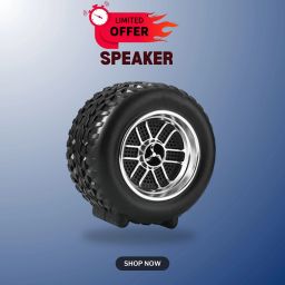 FRONY DJ BOX Tyre Bluetooth Speaker Powerful Sound,Indoor &Outdoor with RGB LightZP104 12 W Bluetooth Party Speaker-25