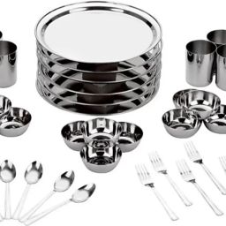 Pack of 36 Stainless Steel Dinner Set-image-27