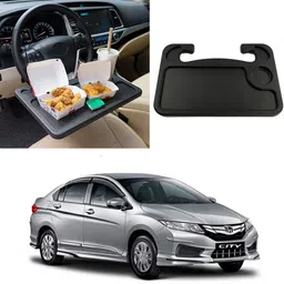 oshotto (FT-05) Car Steering Wheel Desk with Pen Holder Food Table Laptop For Honda City Cup Holder Tray Table-picture-5