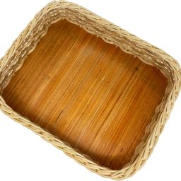 Wooden Rock Tawa Wooden Basket Rectangular Multipurpose Storage Basket Storage Basket-image-0