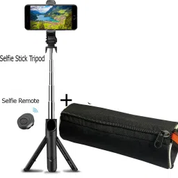 POZUB 3in1 Multifunctional Extendable Bluetooth Selfie Stick Tripod Monopod+Carry Bag Single Gimbal for Mobile-34