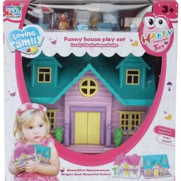 Awesome FUNNY HOUSE PLAY SET-Doll House Set (Multicolor)-17