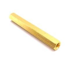 M4 X 40mm Female to Female Brass Hex Threaded Pillar Standoff Spacer-6 Pcs.-52