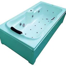 Elegant 6 Ft Jacuzzi Bathtub with Bubble Bath, Back Massage & Side Panel - Cyan Free-standing Bathtub-image-45