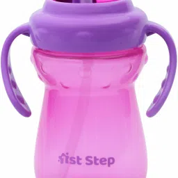 BPA Free Anti-Spill Soft Silicone Straw Baby Sipper Cup with Twin Handle- 360ml-13