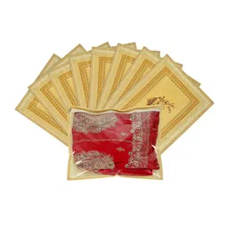 Kuber Industries Set of 9 Gold-Toned Printed Saree Organisers-58