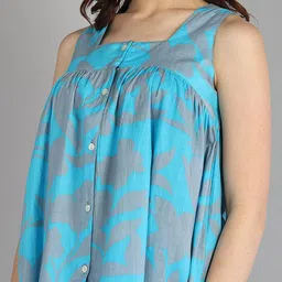 Shiv ali apparels Abstract Printed Sleeveless Top & Trouser Co-Ords image 3