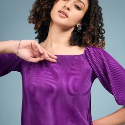 DressBerry Square Neck Top with Mid-Rise Palazzo Co-Ords-picture-53