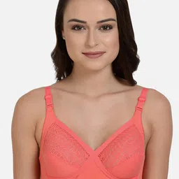 mod & shy Coral Self Design Non Padded Everyday Lace Bra Set Of 2 image 3
