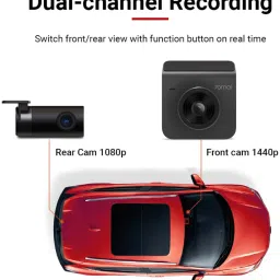 70mai A400 Dual Channel,2K 1440p Front & 1080p Rear,Night Vision,G-Sensor In-car Camera System image 3