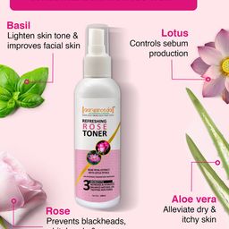 Aryanveda Set of 2 Rose Toner Sprays with Rose Extract for Hydration - 100 ml Each image 5
