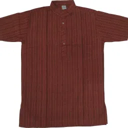 Men Striped Khadi Cotton Straight Kurta-image-57